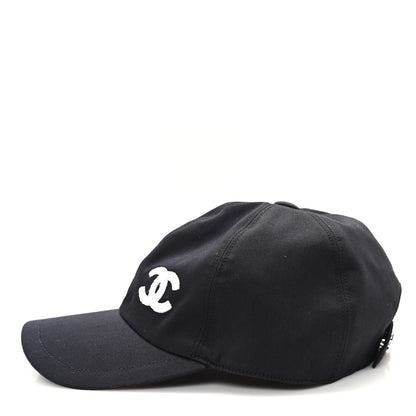 Chanel Cotton Sequin CC Cap Hat Black 4 of 8