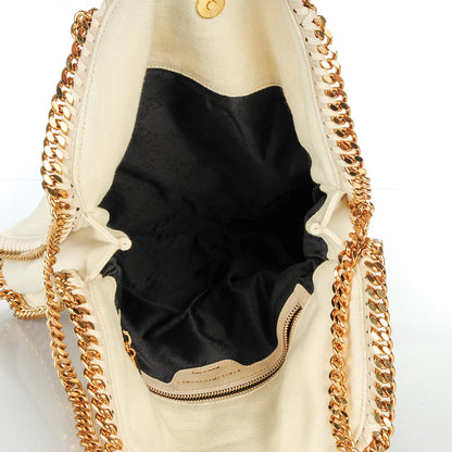 Stella McCartney Woven Boucle Fold Over Falabella White 4 of 9