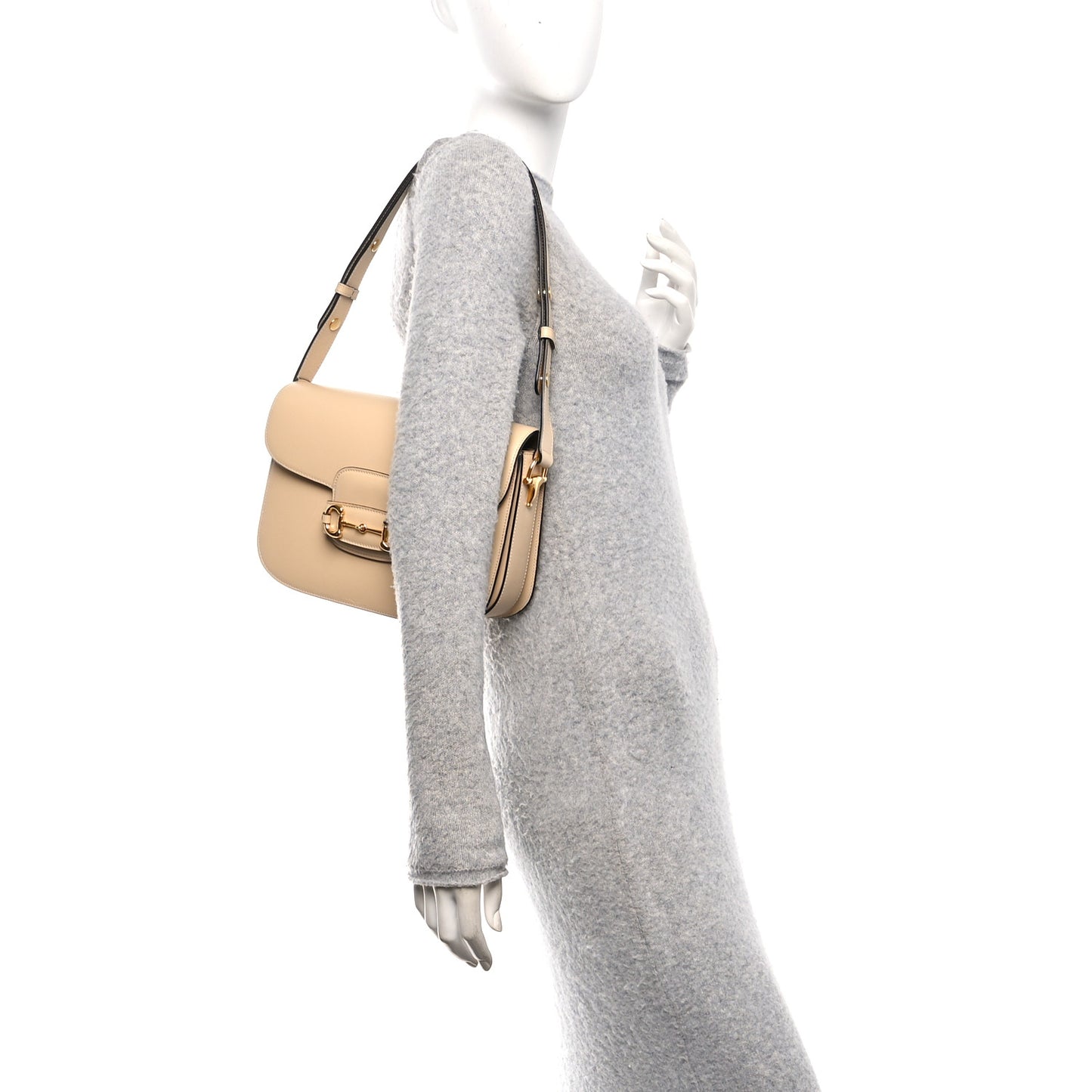 Azalea Calfskin Horsebit 1955 Shoulder Bag Bubble Tea
