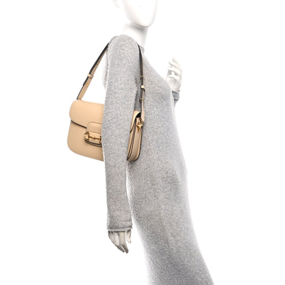 Gucci Azalea Calfskin Horsebit 1955 Shoulder Bag Bubble Tea 2 of 11