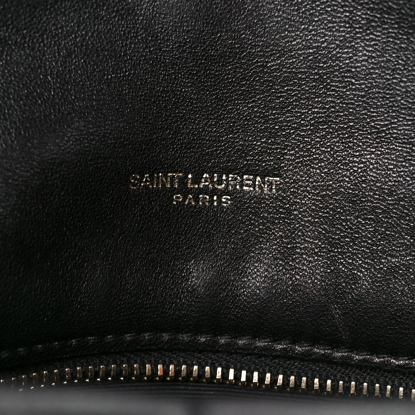 Lambskin Quilted Medium Loulou Puffer Monogram Chain Satchel Black