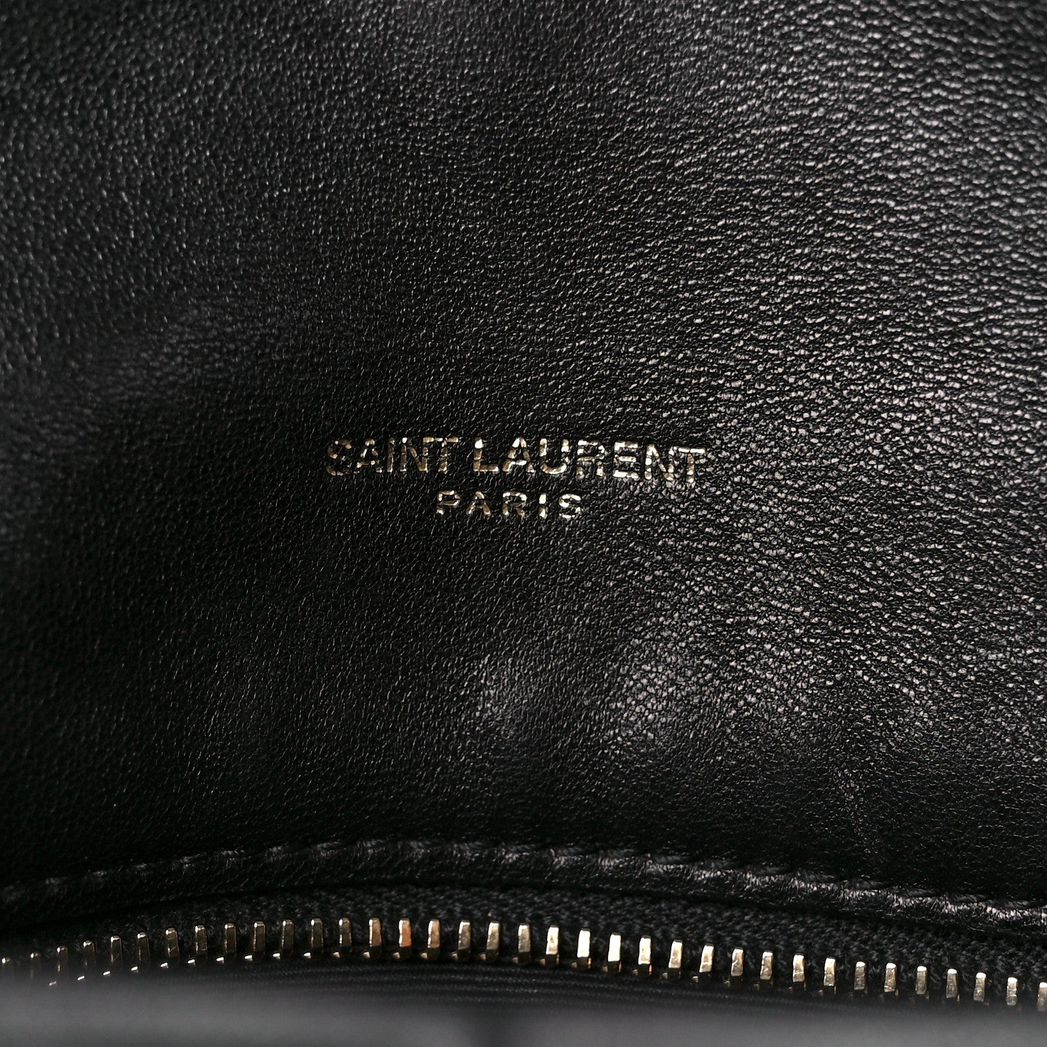 Saint Laurent Lambskin Quilted Medium Loulou Puffer Monogram Chain Satchel Black 6 of 12