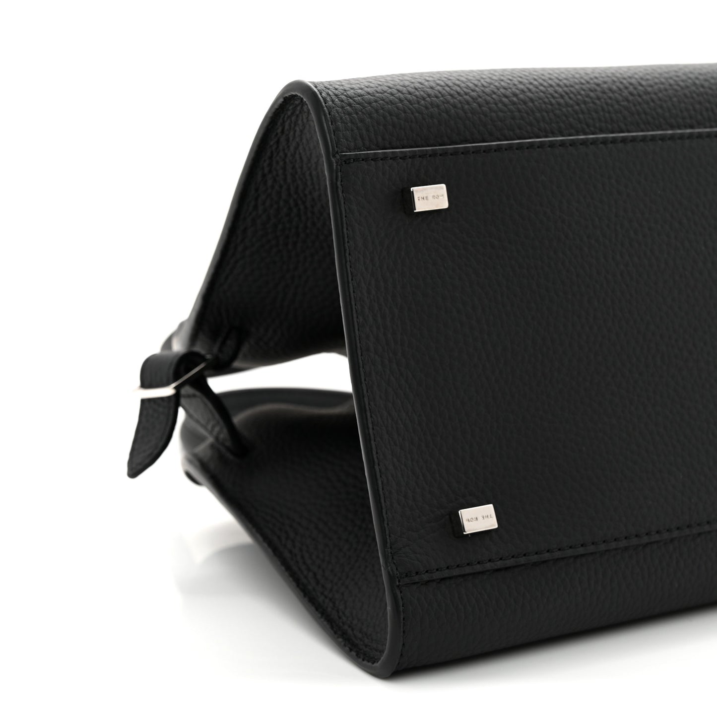 Grained Calfskin Soft Margaux 10 Bag Black