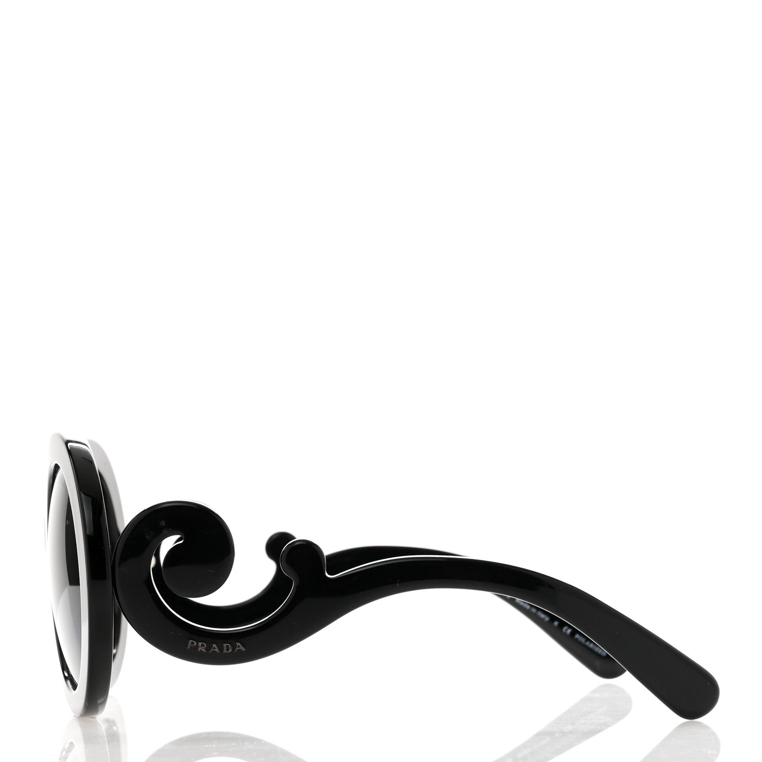 Prada Baroque Sunglasses SPR 27N Black 3 of 6