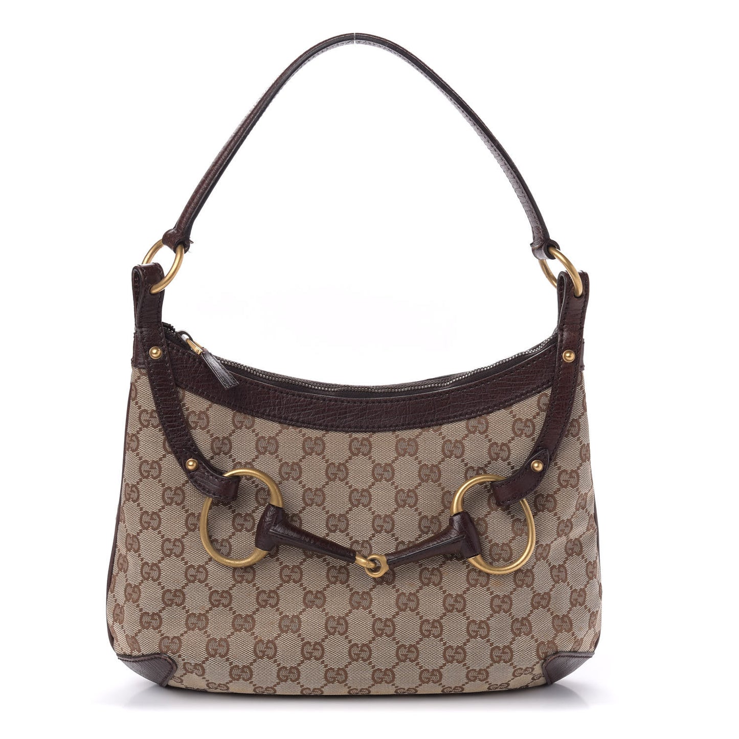 Monogram Horsebit Hobo Brown
