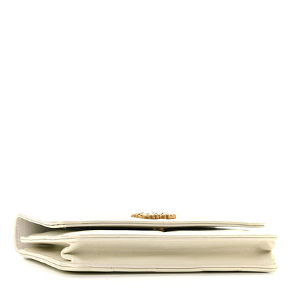 Chanel Iridescent Calfskin Quilted Chanel 19 Wallet On Chain WOC White 4 of 12