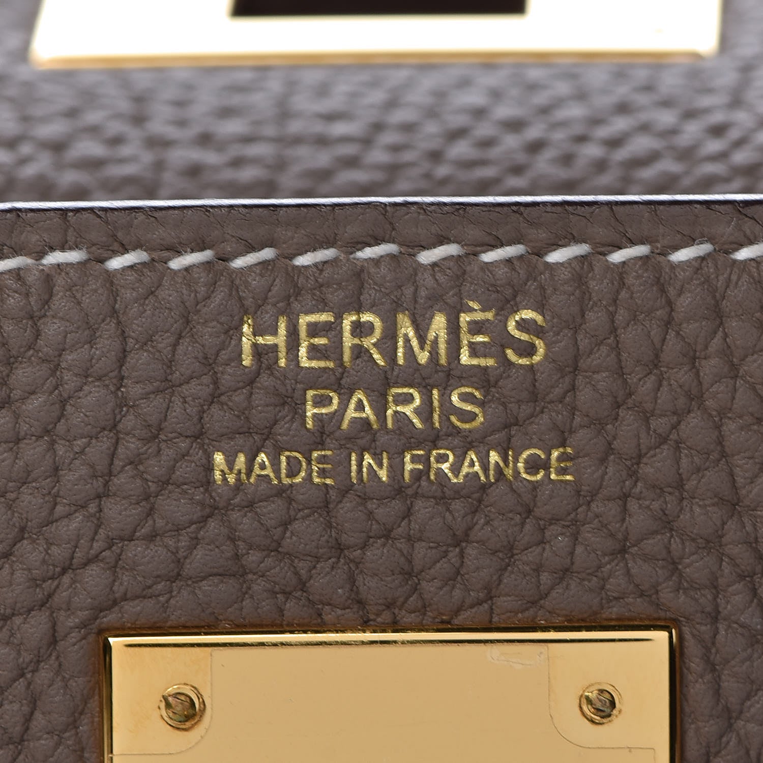 Hermes Togo Kelly Retourne 32 Etoupe 19 of 38