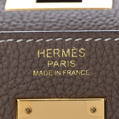 Hermes Togo Kelly Retourne 32 Etoupe 19 of 38