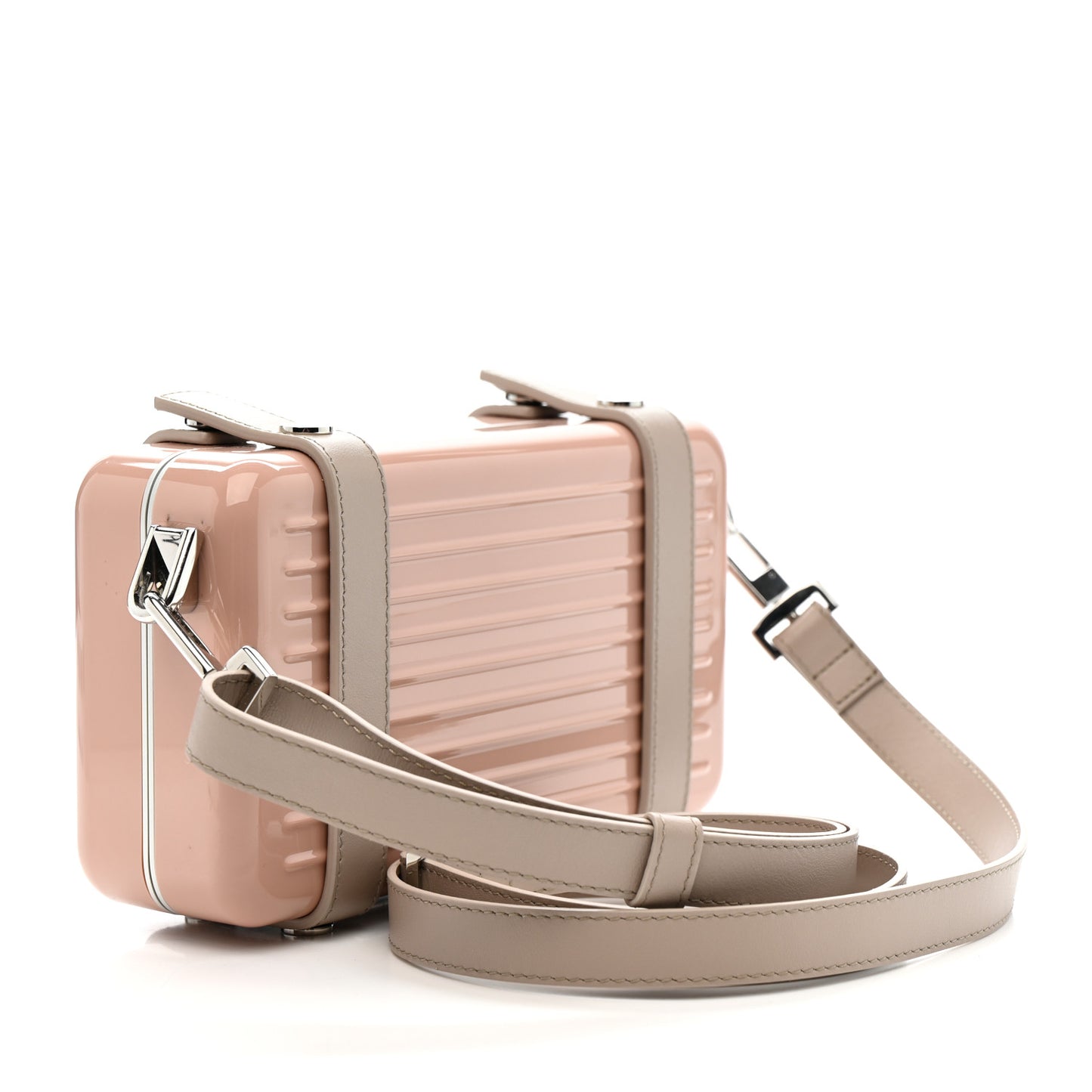 Gloss Polycarbonate Personal Cross-Body Bag Desert Rose