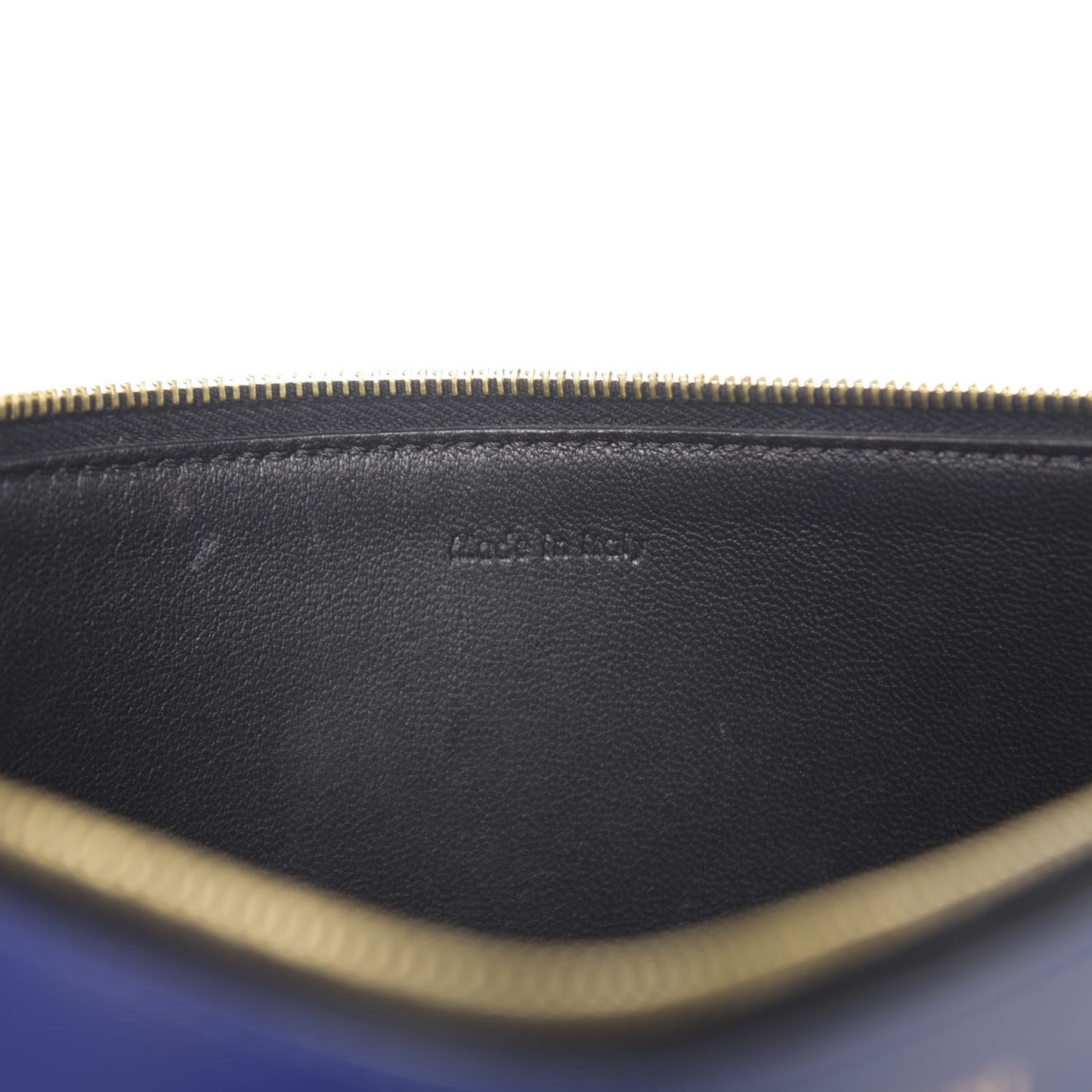 Smooth Calfskin Zip Pouch Indigo