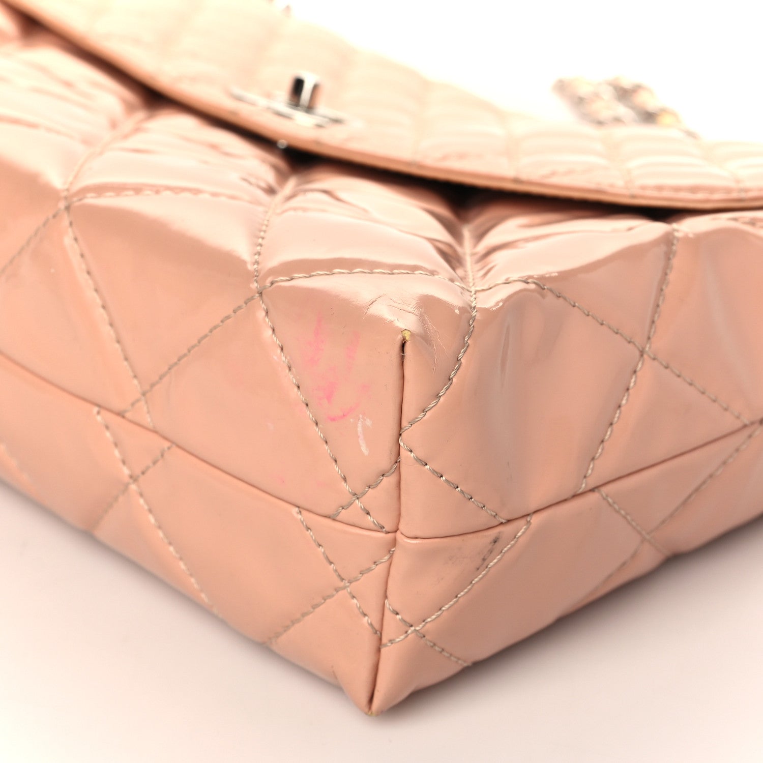 Chanel Vinyl Quilted In The Business Flap Bag Pink 10 of 11