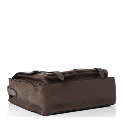 Hermes Taurillon Clemence Steve Caporal Messenger Cacao 3 of 4