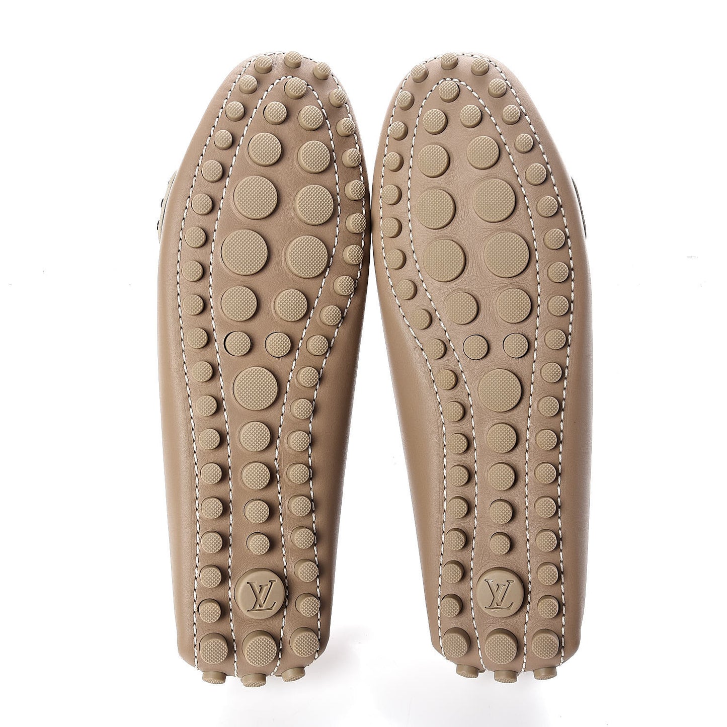 Calfskin Loafers 35 Beige