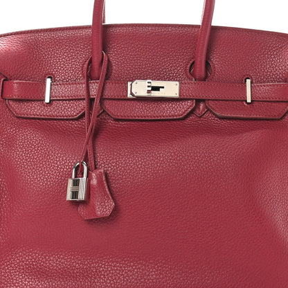 Hermes Taurillon Clemence Birkin 35 Rubis 8 of 11