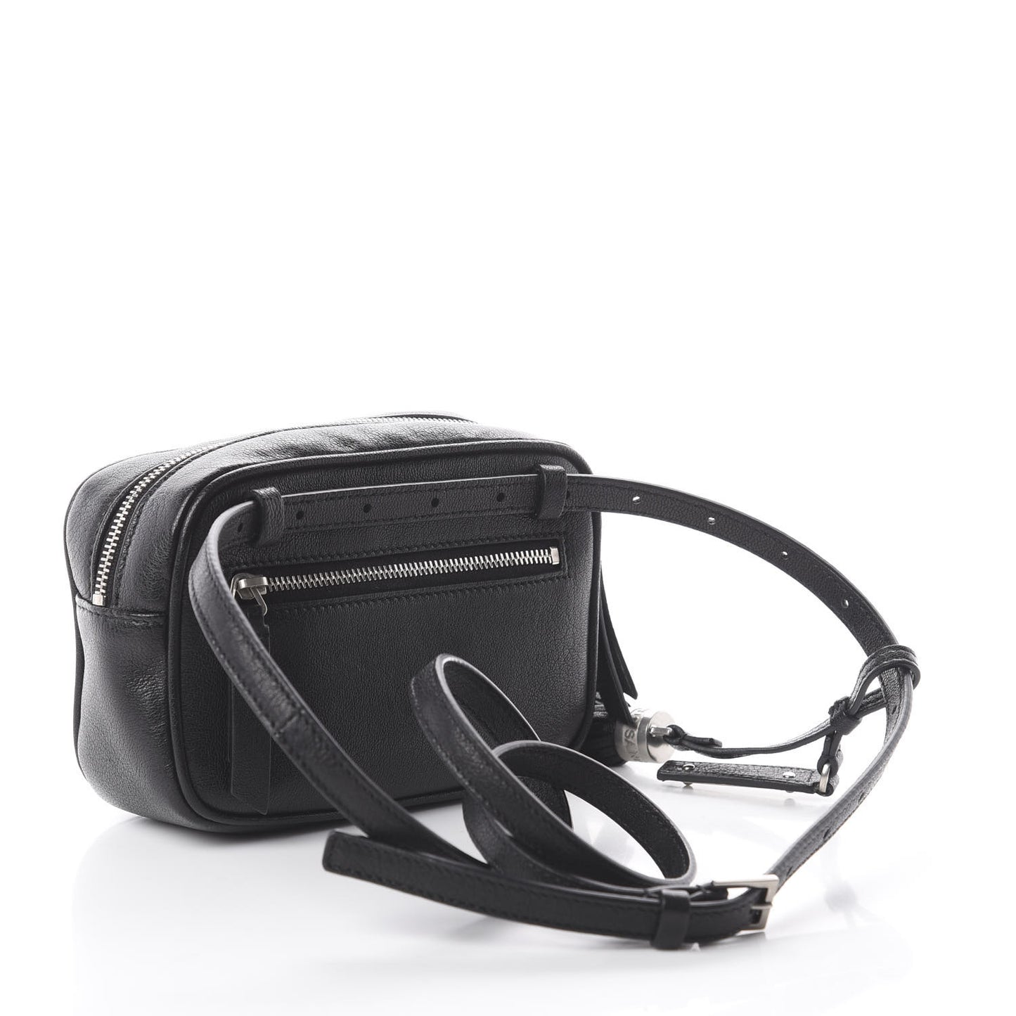 Lambskin Monogram Lou Belt Bag Black