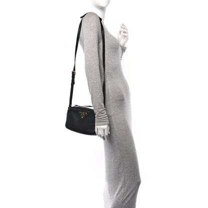 Prada Vitello Phenix Camera Bag Black 2 of 11