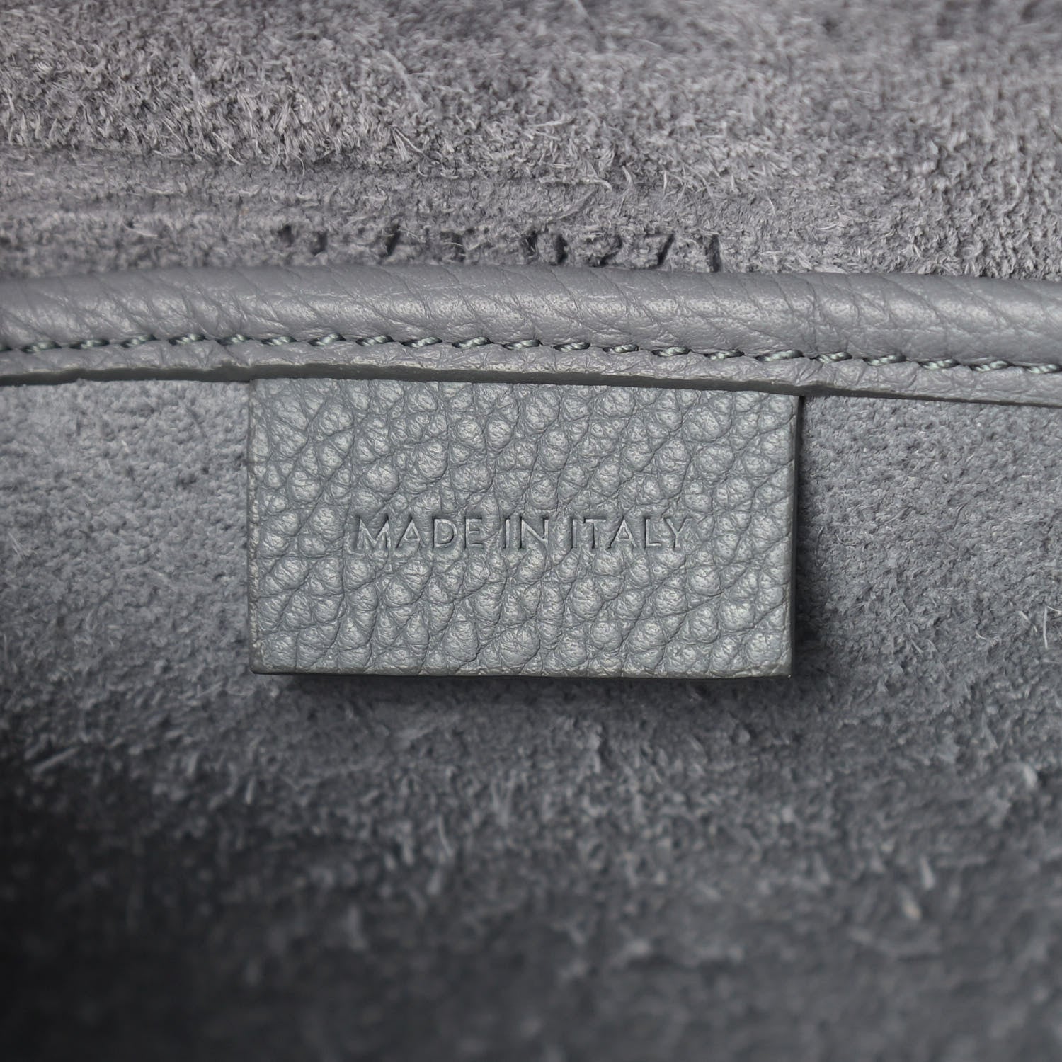 Celine Baby Drummed Calfskin Nano Luggage Kohl 7 of 10