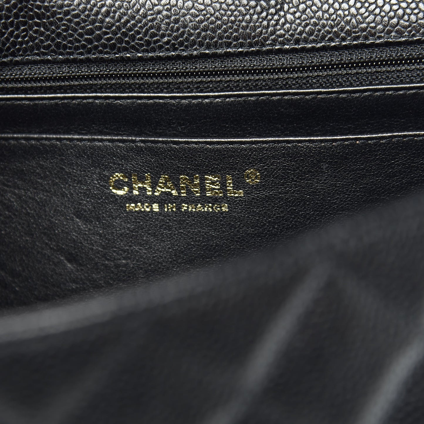 Caviar Quilted Jumbo Single Flap Black