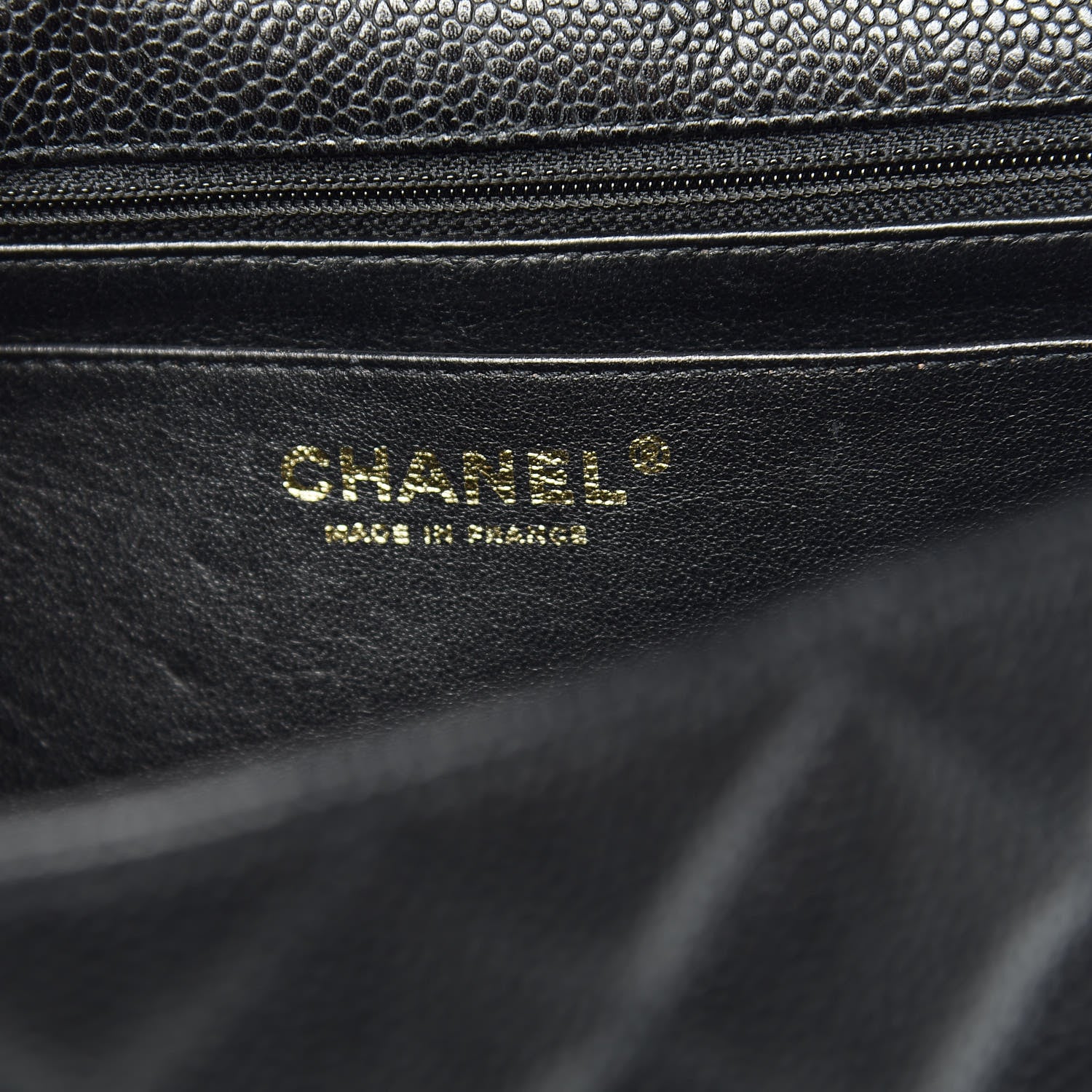 Chanel Caviar Quilted Jumbo Single Flap Black 6 of 11