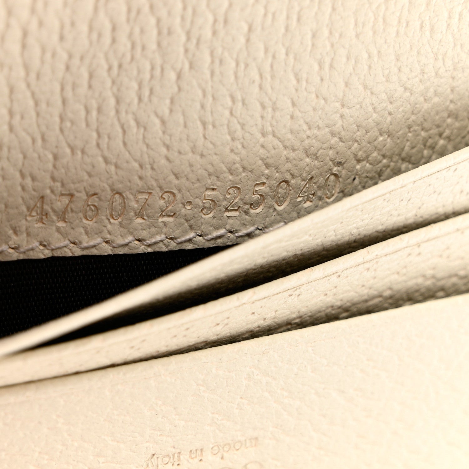 Gucci GG Supreme Monogram Web Queen Margaret Card Case Wallet Beige Mystic White 6 of 7