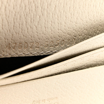 Gucci GG Supreme Monogram Web Queen Margaret Card Case Wallet Beige Mystic White 6 of 7