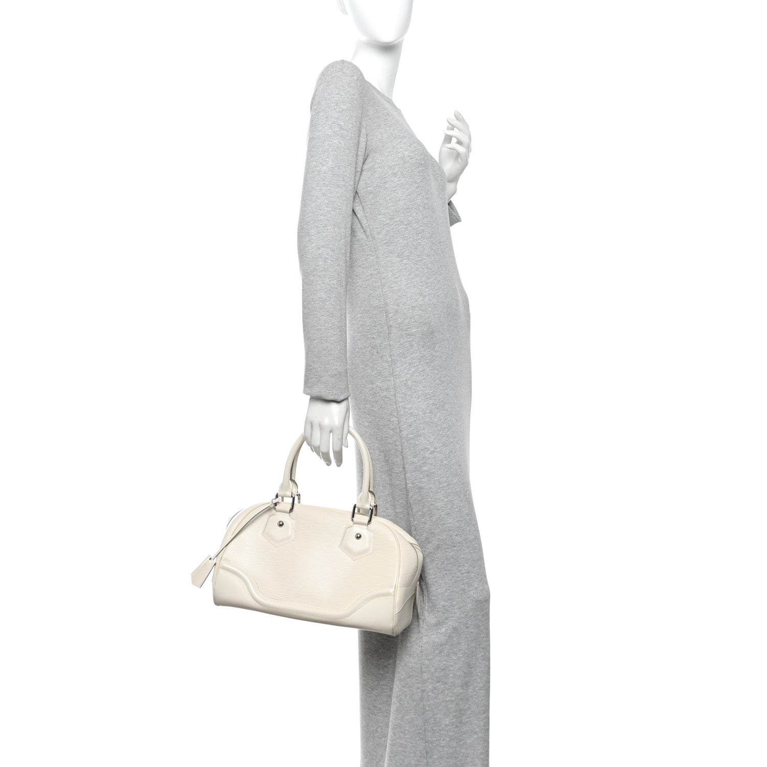 Louis Vuitton Epi Bowling Montaigne PM Ivory 2 of 10
