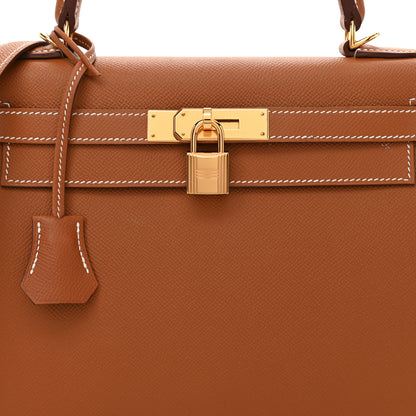 Hermes Epsom Kelly Sellier 28 Gold 8 of 13