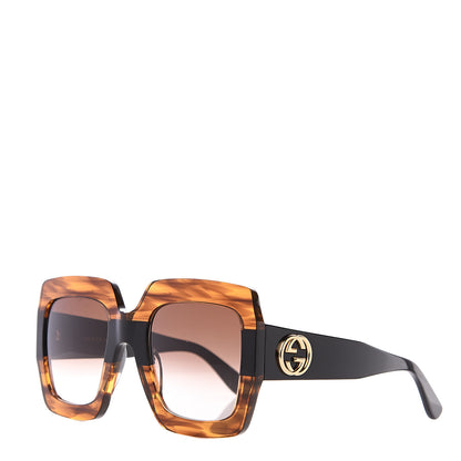 Gucci Square Frame GG0178S Sunglasses Havana 1 of 8