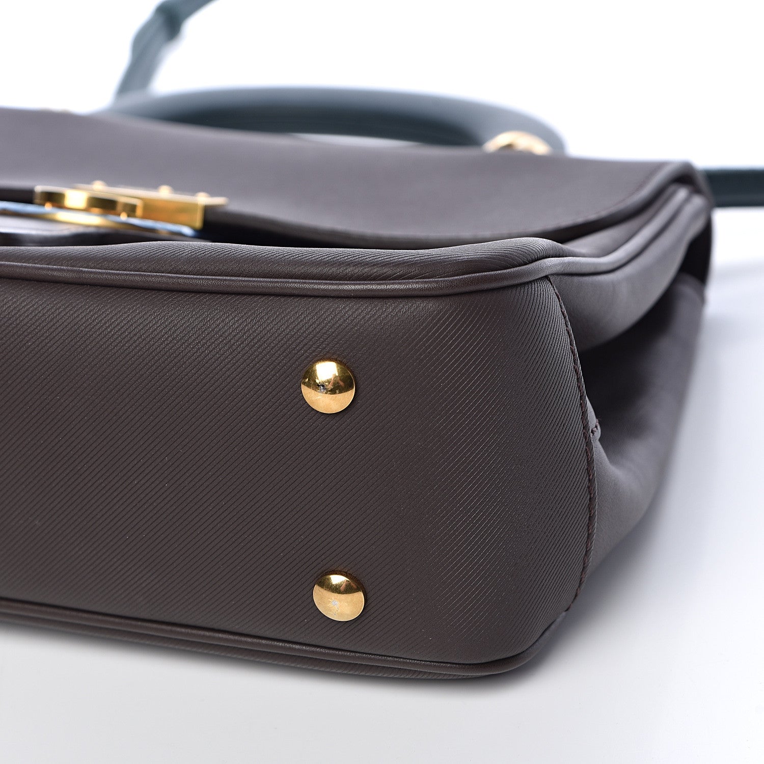 Burberry Trench Calfskin Medium DK88 Top Handle Bag Dark Chocolate 13 of 13