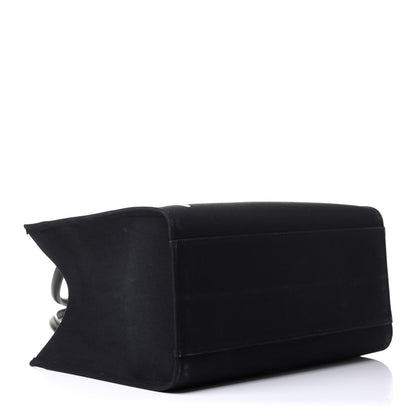 Versace Canvas Suppler Calfskin Cabas GV Signature Tote Black 4 of 13