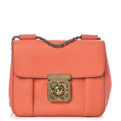 Chloe Goatskin Small Elsie Shoulder Bag Coral Pop 1 of 7