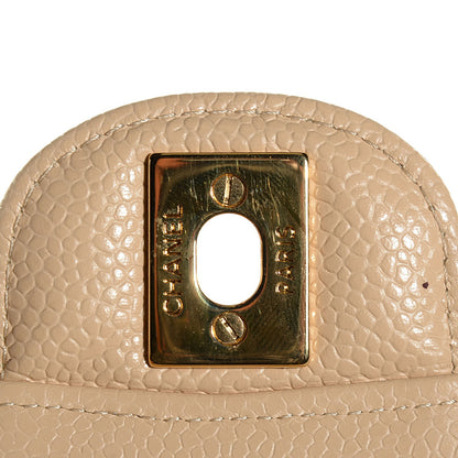 Chanel Caviar Quilted Medium Double Flap Beige Clair 6 of 8
