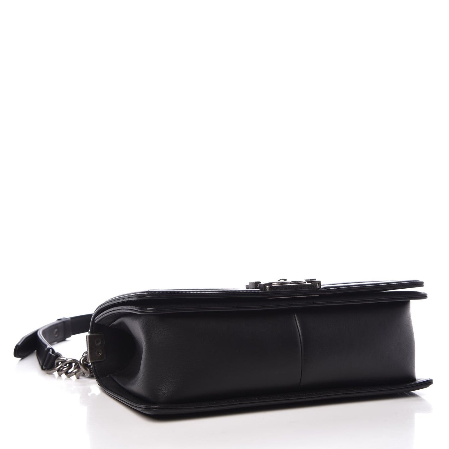 Lambskin Quilted Medium Boy Flap Black