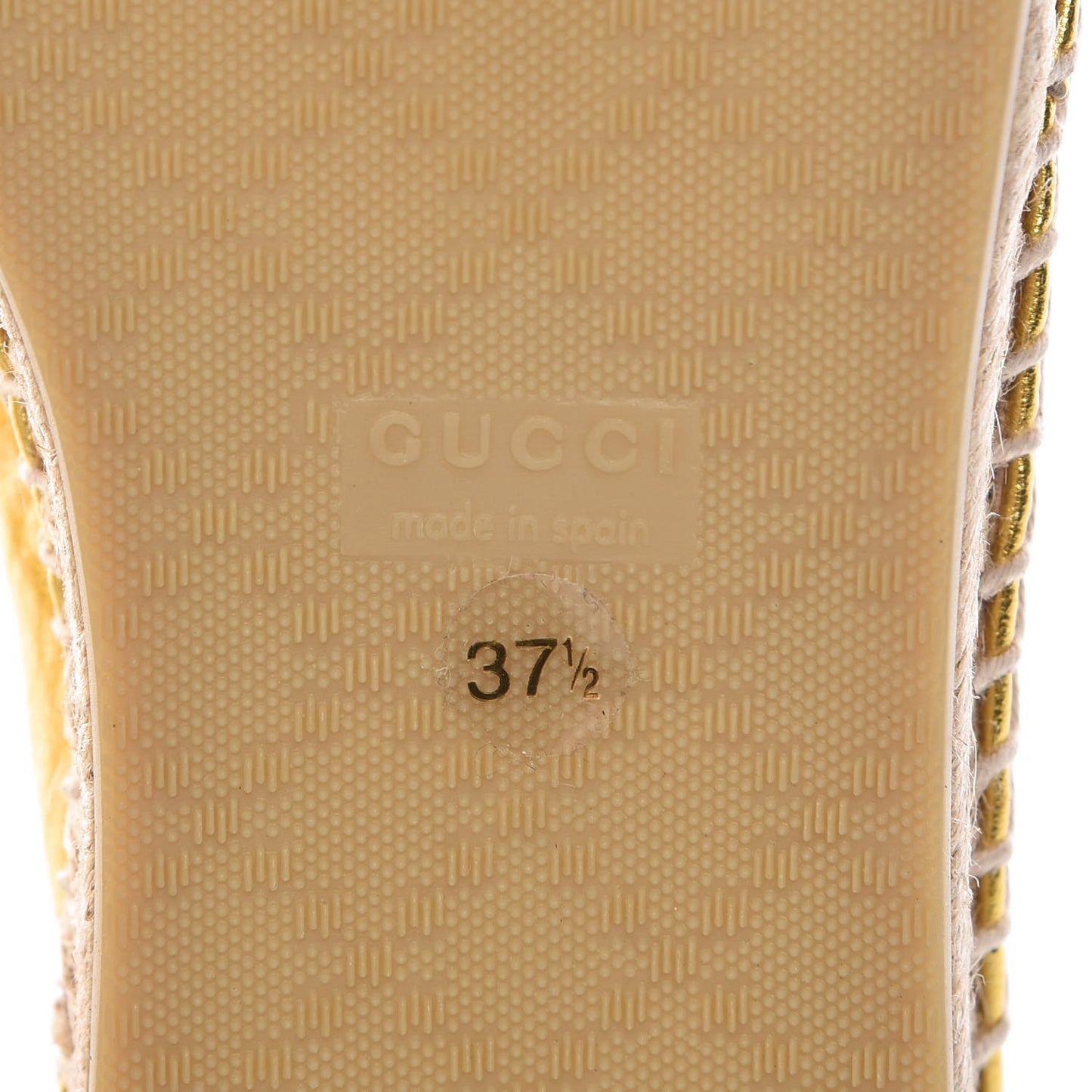Metallic Nappa Ophelia Espadrilles 37.5 Gold