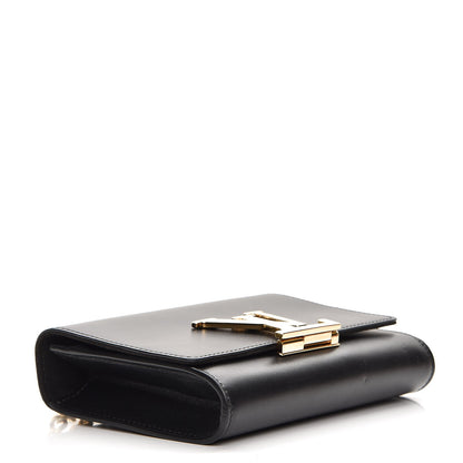 Louis Vuitton Calfskin Chain Louise MM Black 5 of 8