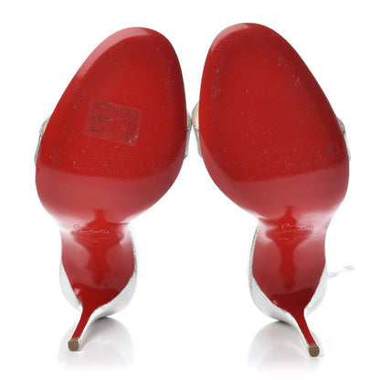 Christian Louboutin Nappa PVC Jonatina 100 Sandals 39 6 of 9