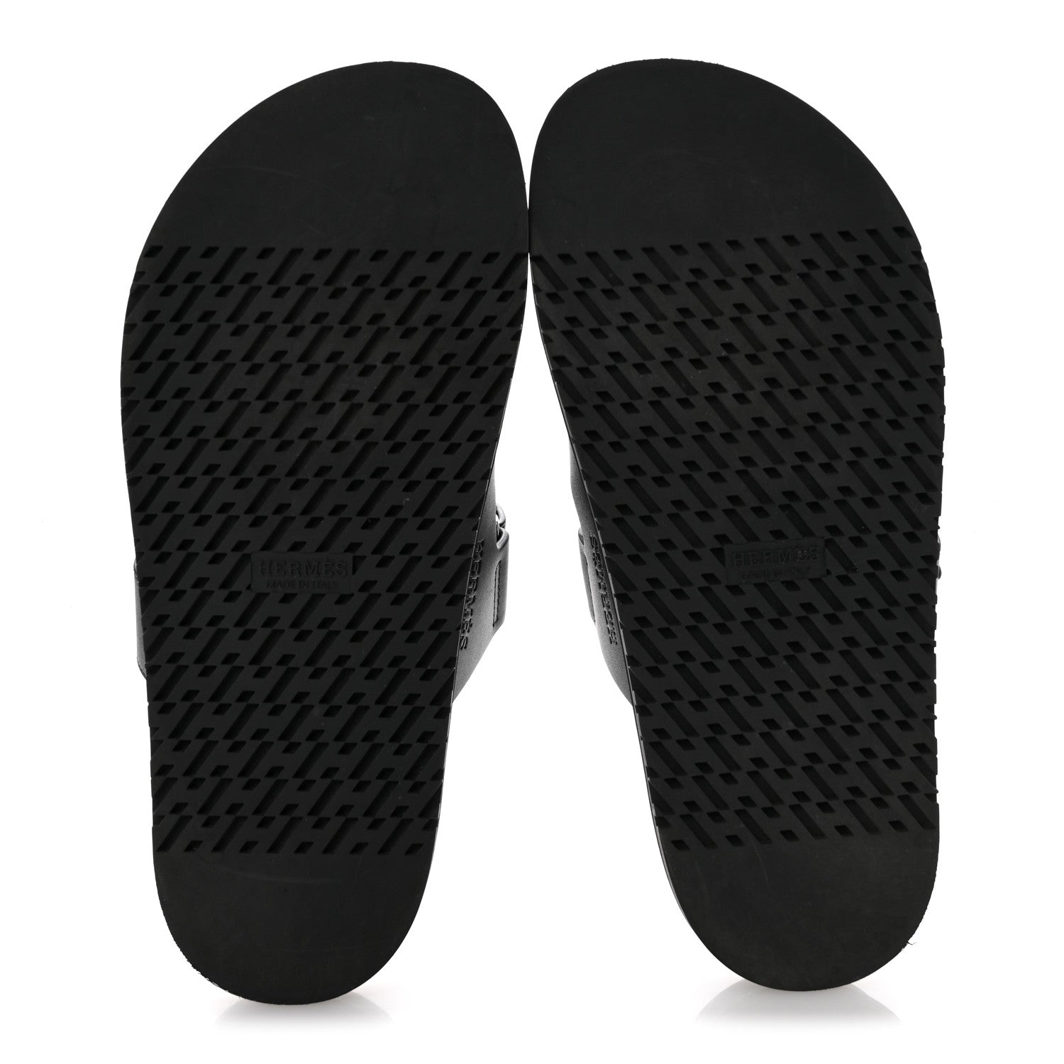 Hermes Calfskin Womens Chypre Sandals 38 Black 6 of 9