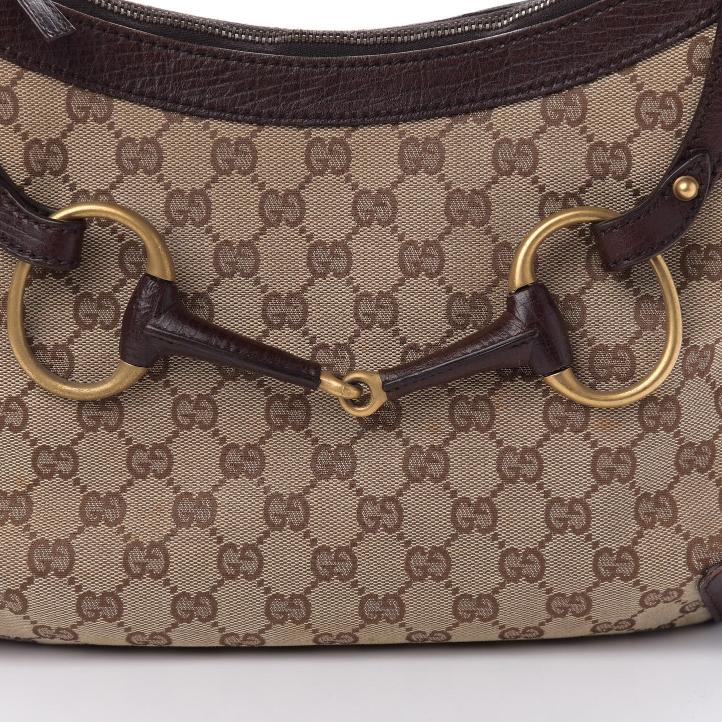 Monogram Horsebit Hobo Brown