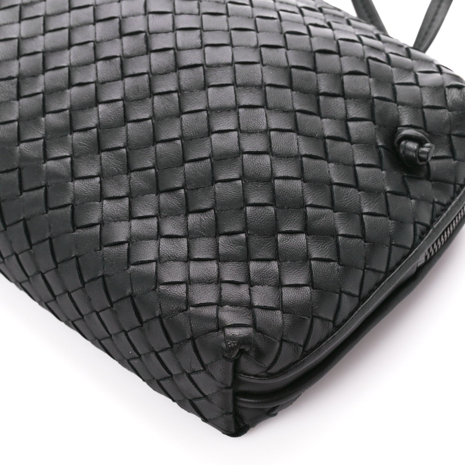 Bottega Veneta Nappa Intrecciato Nodini Crossbody Messenger Black 13 of 13