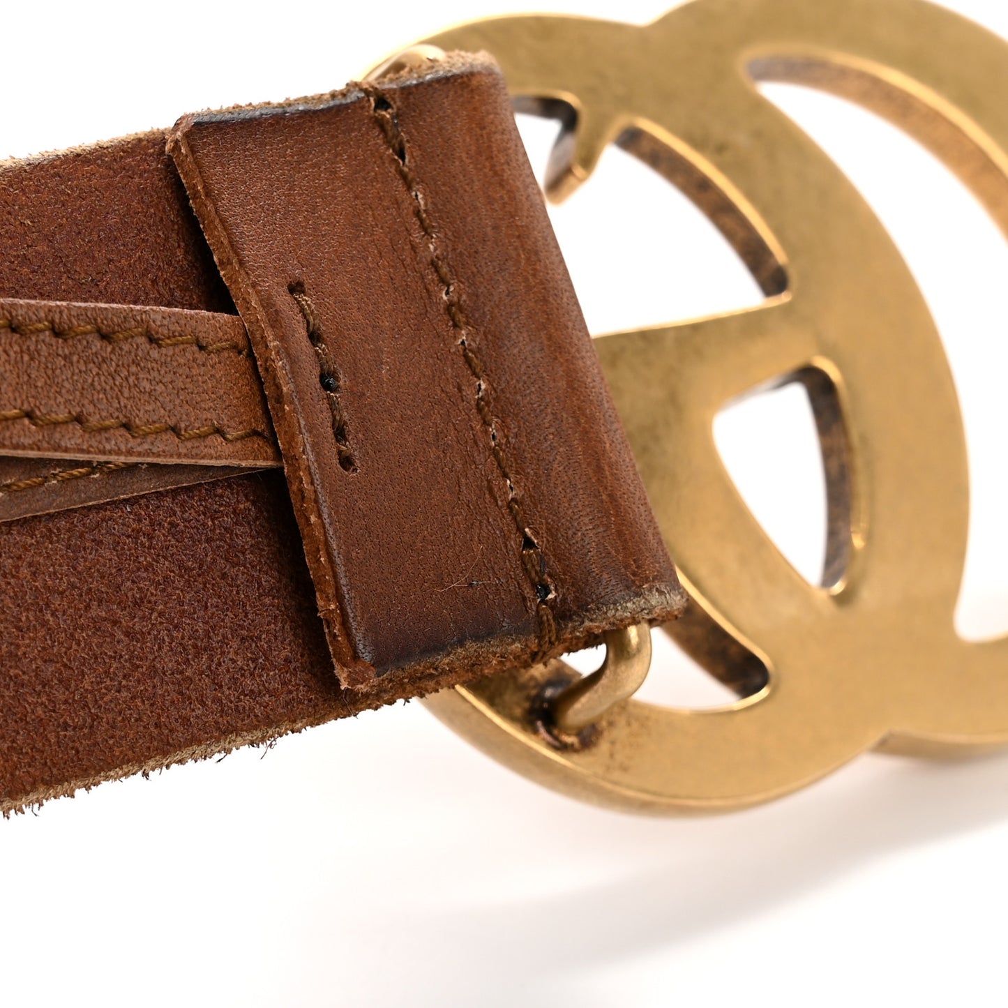 Faded Calfskin Double G 40mm Belt 80 32 Cuir