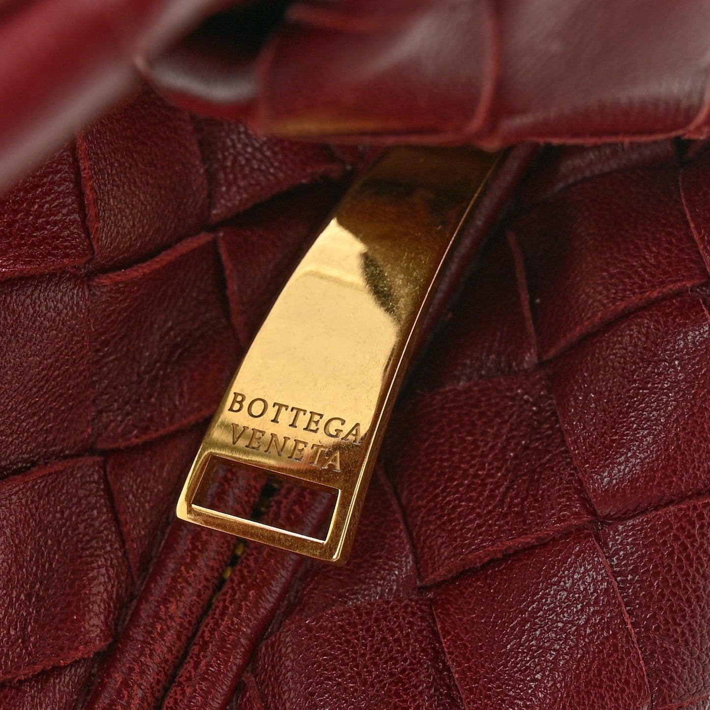 Nappa Intrecciato Mini Jodie Burgundy