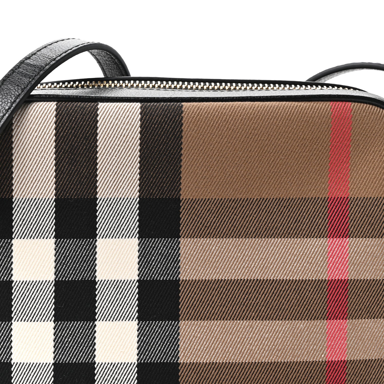Burberry Giant Check Calfskin Smal Camera Bag Black 9 of 12