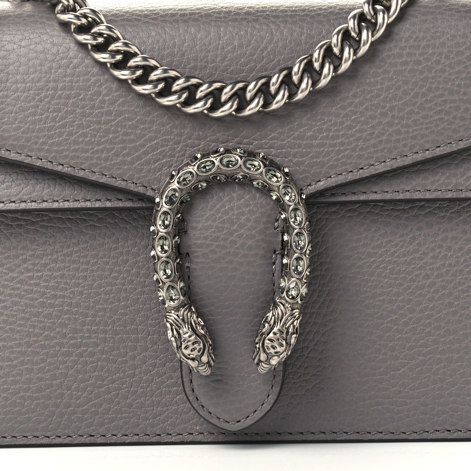 Gucci Calfskin Mini Dionysus Shoulder Bag Dusty Grey 10 of 12