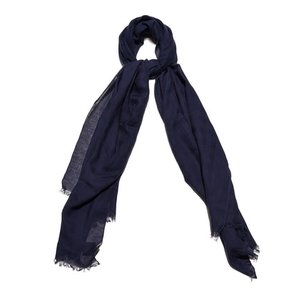 Louis Vuitton Cotton Silk Damier Stole Marine 1 of 5