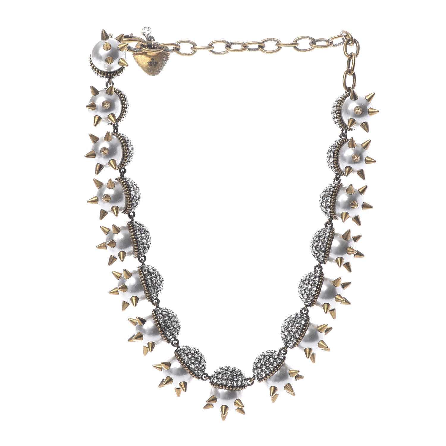 Gucci Spike Embellished Pearl Necklace 3 of 5
