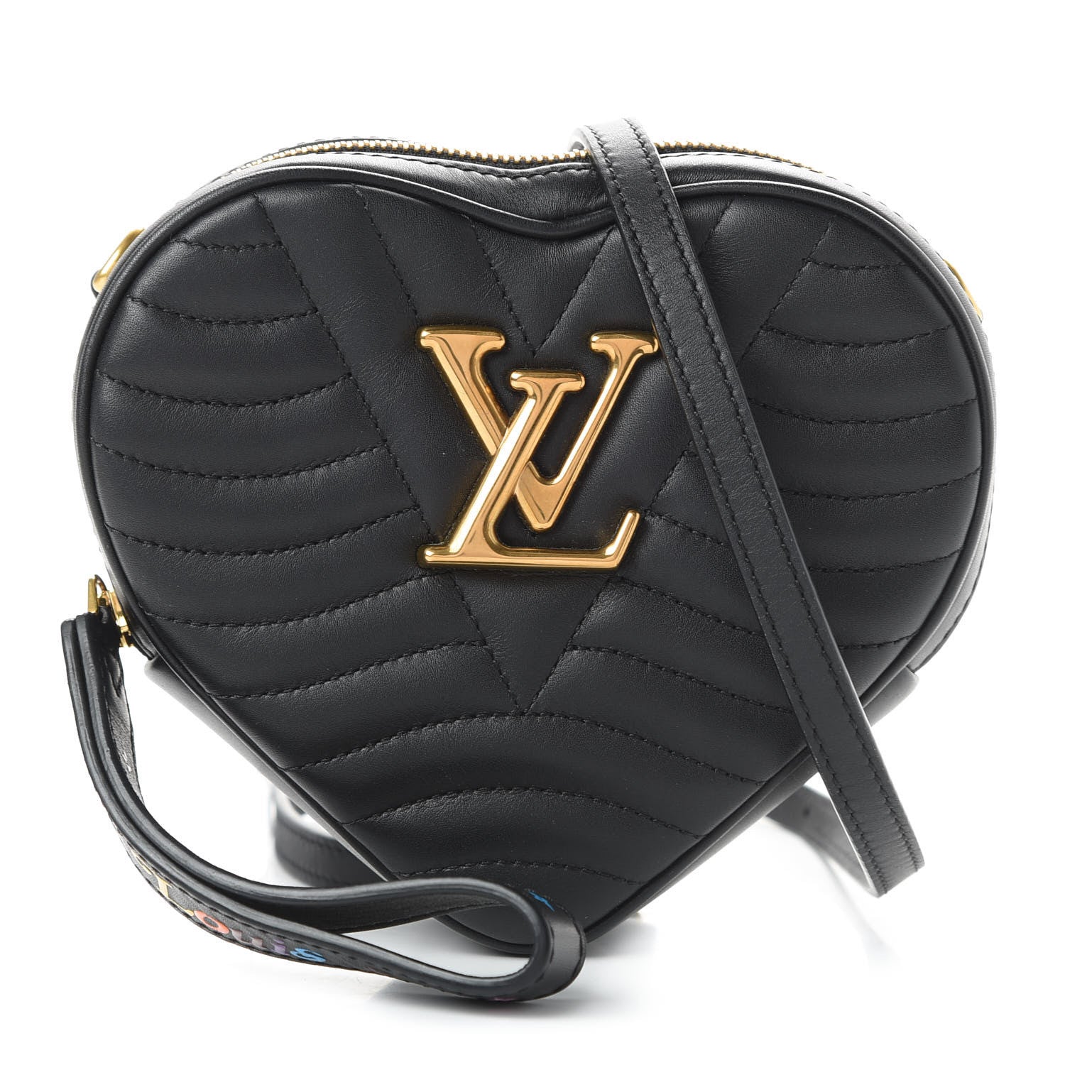 Louis Vuitton Calfskin New Wave Heart Bag Black 1 of 8