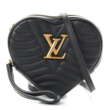 Louis Vuitton Calfskin New Wave Heart Bag Black 1 of 8