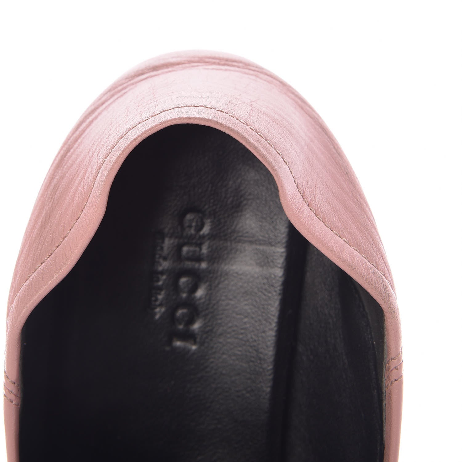 Gucci Lambskin Womens Brixton Horsebit Loafers 37.5 Perfect Pink 11 of 18