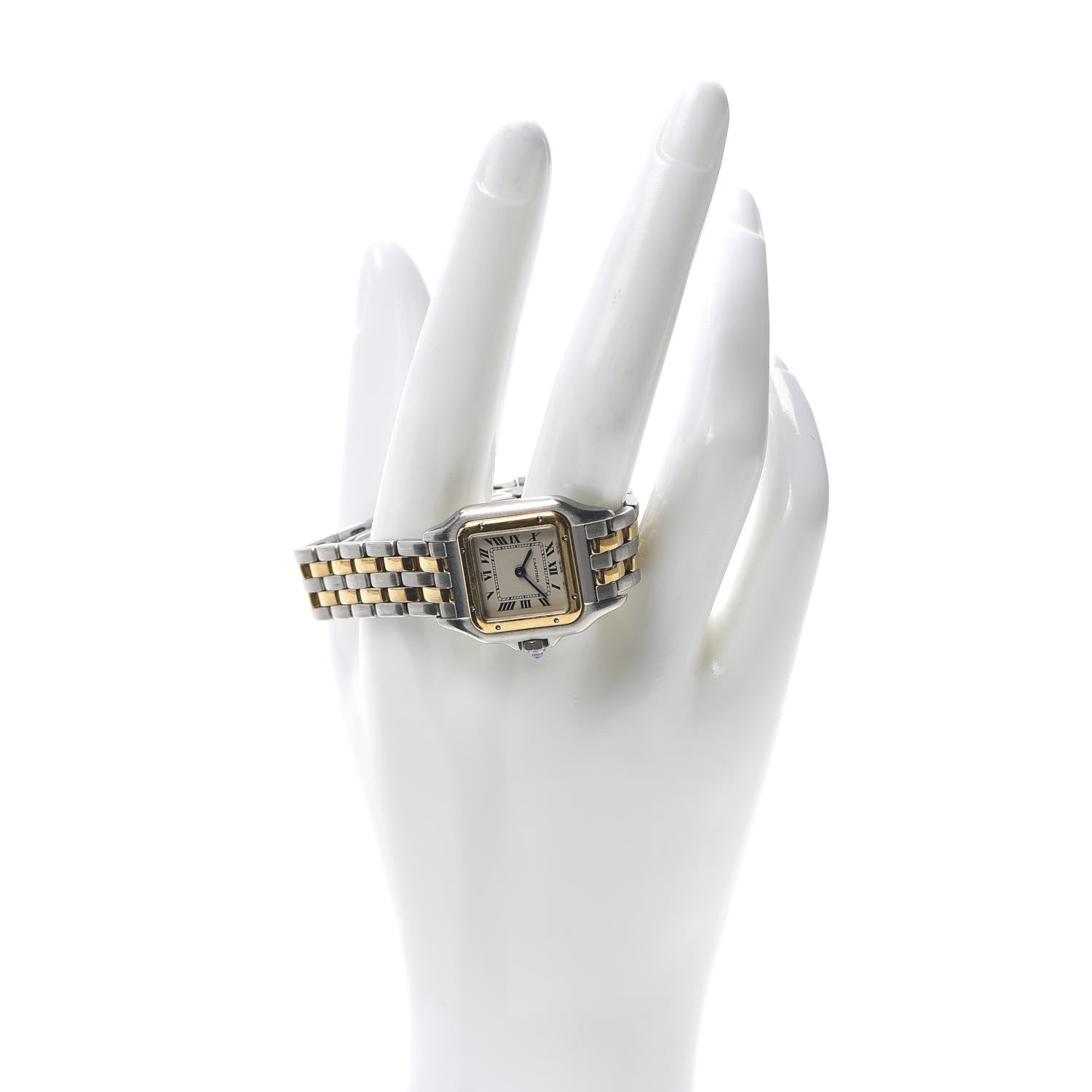 Cartier Stainless Steel 18K Yellow Gold 22mm Panthere Quartz Watch 2 of 6