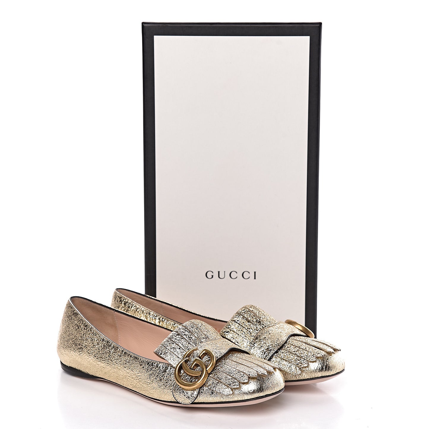 Galassia GG Marmont Fringe Flats 36 Platino